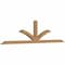Ekena Millwork Richland Timber Gable Bracket, Western Red Cedar, 108"W x 27"H x 3 1/2"D x 3 1/2"F, 6/12 Pitch GBW108X27X0404RIC00SWR - alternate 3